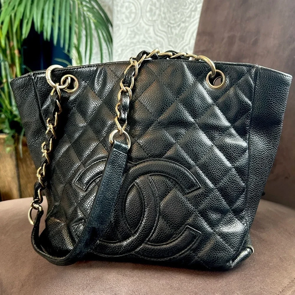 Authentic Shopping Tote petite Caviar Black​​​
